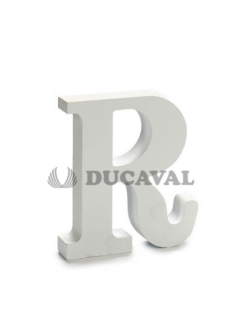 Letra R madera 15cm