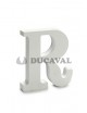 Letra R madera 15cm