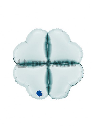 Base corazón foil maxi 24" azul pastel satinado | Ducaval | Envíos 24/48h