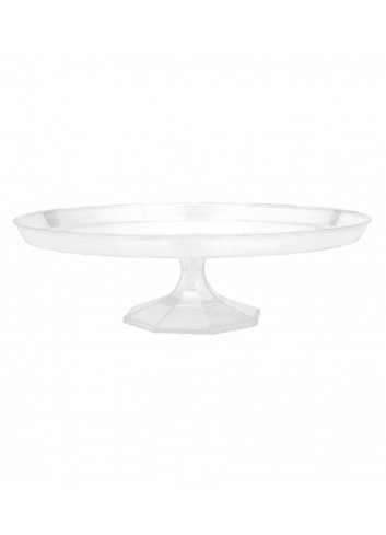 Bandeja stand postre transparente mediana 29.8cm.