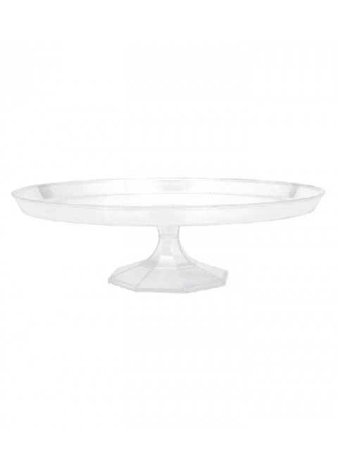 Bandeja stand postre transparente mediana 29.8cm.