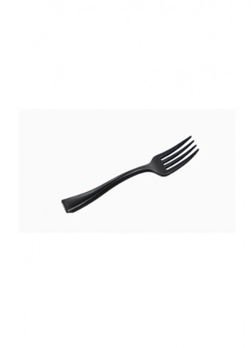 Tenedores mini negro 10.7cm 50und reutilizables