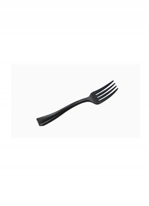 Tenedores mini negro 10.7cm 50und reutilizables