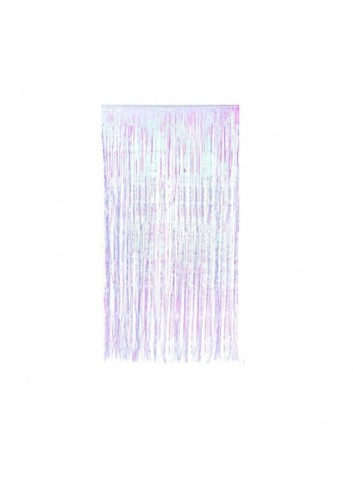 Cortina de flecos iridiscente 1x2m