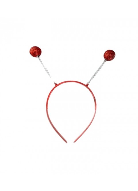 Diadema bolas escarcha roja | Ducaval | Envíos 24/48 horas.
