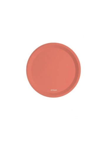 Platos cartón naranja flúor 20.5cm 8 unidades
