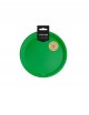 Platos cartón verde flúor 20.5cm 8 unidades