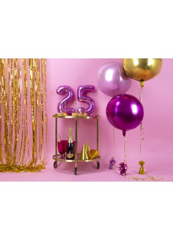 Globo foil balón rosa metalizado 40cm - Disfraces Ducaval
