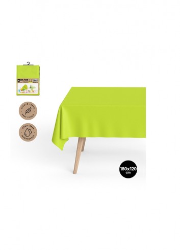 Mantel impermeable verde lima 120x180cm | Ducaval | envíos 24/48h