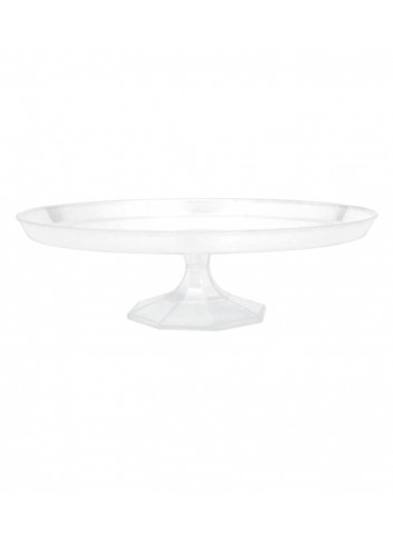 Bandeja stand postre transparente grande 34.2cm.