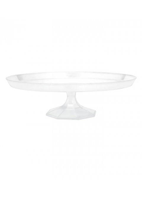 Bandeja stand postre transparente grande 34.2cm.