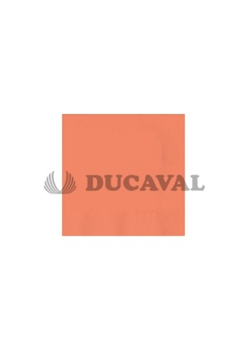Servilletas naranja flúor doble capa 33x33 30 unidades