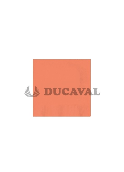 Servilletas naranja flúor doble capa 33x33 30 unidades