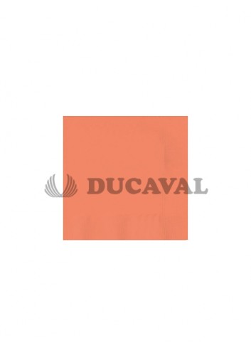 Servilletas naranja flúor doble capa 33x33 30 unidades