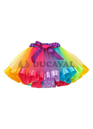 Tutú Multicolor con ribete - Disfraces Ducaval