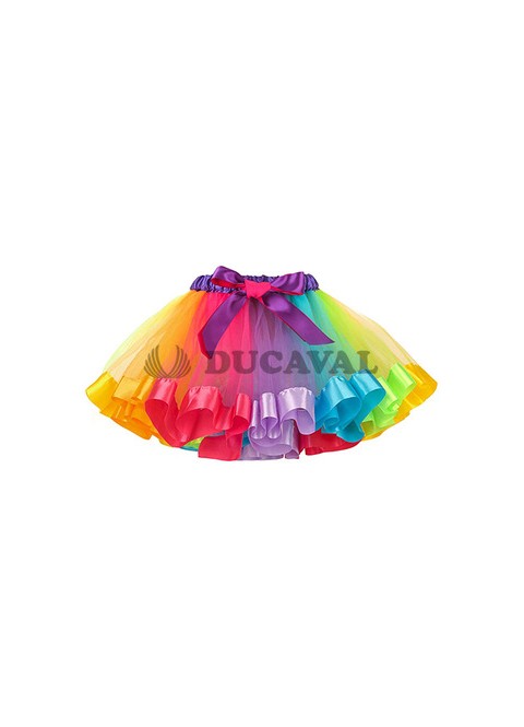 Tutú Multicolor con ribete - Disfraces Ducaval