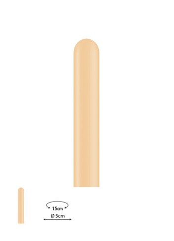 Globos modelar piel 15cm 100und.