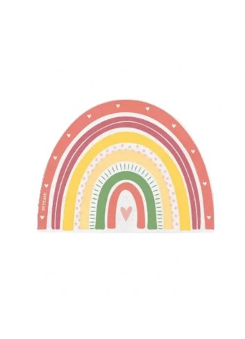 Servilletas 2 arcos iris 33x33 cm 5 cm | Ducaval | Envíos 24/48 horas