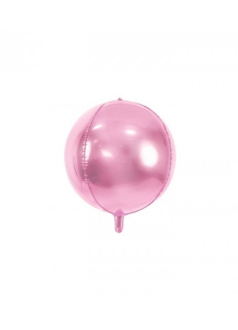 Globo foil balón rosa claro metalizado 40cm