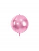 Globo foil balón rosa claro metalizado 40cm
