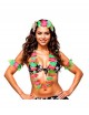Conjunto hawaiano verde4 pcs - ¡Disfruta del verano con estilo!