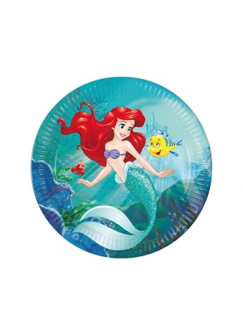 Platos Sirenita Ariel 23cm 8ud | Ducaval | Envíos 24/48h