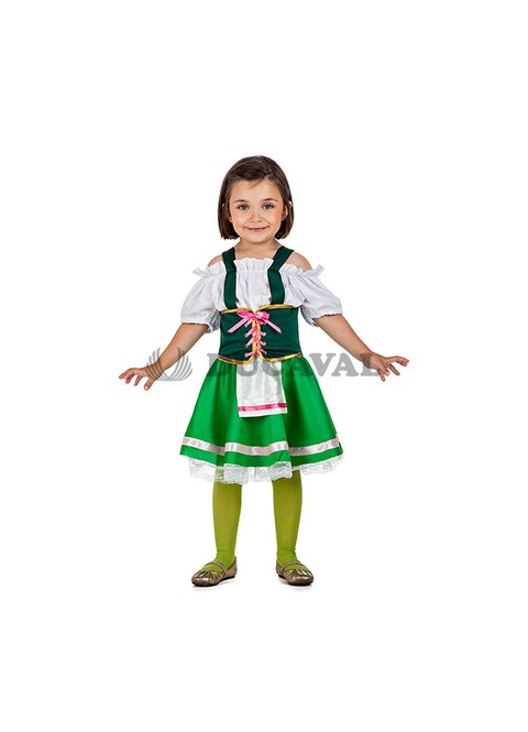 Disfraz de Tirolesa Alemana Verde¡Para niños!