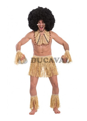 Disfraz de Hawaiano - Set de zulú hombre - Fiesta Tropical
