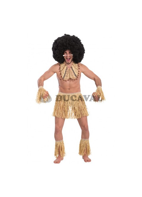 Disfraz de Hawaiano - Set de zulú hombre - Fiesta Tropical