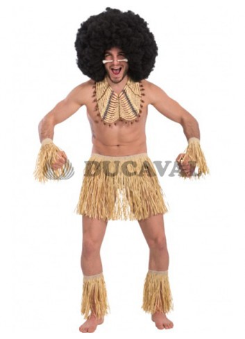 Disfraz de Hawaiano - Set de zulú hombre - Fiesta Tropical