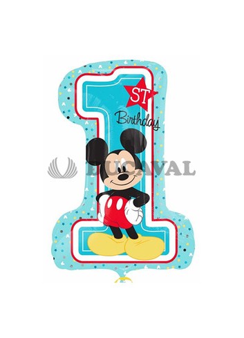 Globo foil happy birthday 1st mickey | Ducaval |