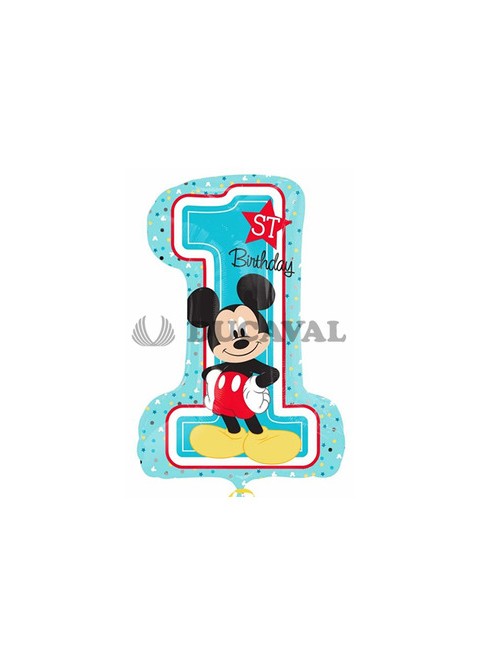 Globo foil happy birthday 1st mickey | Ducaval |