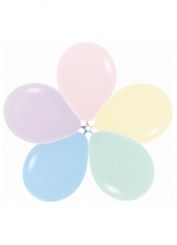 Globo látex pastel surtifo SLD 30 cm 50 u. | Ducaval | Envíos 24/48 horas 