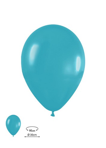 Globo látex turquesa fashion sld 30cm 50und | Ducaval | Envíos 24/48 horas