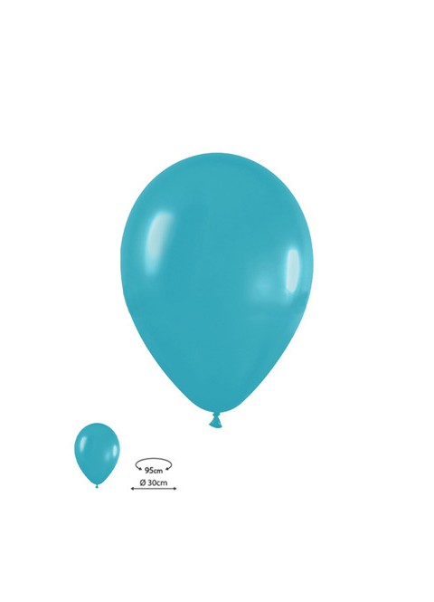 Globo látex turquesa fashion sld 30cm 50und | Ducaval | Envíos 24/48 horas