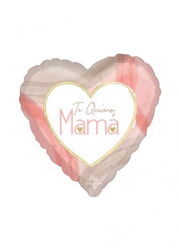 Globo corazón Te quiero mamá 45cm| Ducaval | Envíos 24/48h