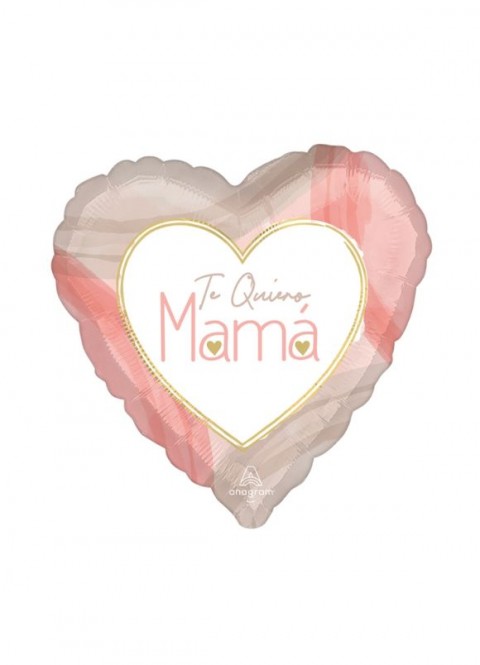 Globo corazón Te quiero mamá 45cm| Ducaval | Envíos 24/48h