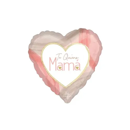 Globo corazón Te quiero mamá 45cm| Ducaval | Envíos 24/48h