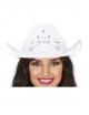 Sombrero cowboy fieltro blanco con corona | Ducaval | Envías 24/48 horas 