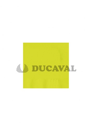 Servilletas amarillo flúor doble capa 33x33 30 unidades