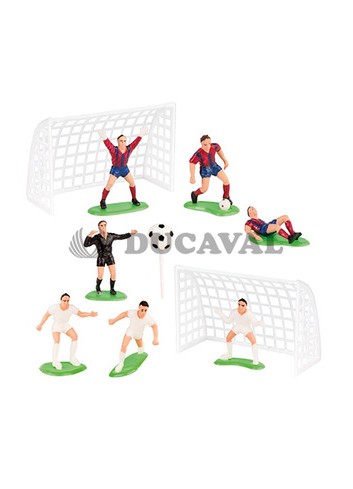 Kit futbolistas con porterías - Disfraces Ducaval