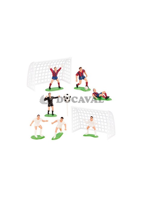 Kit futbolistas con porterías - Disfraces Ducaval