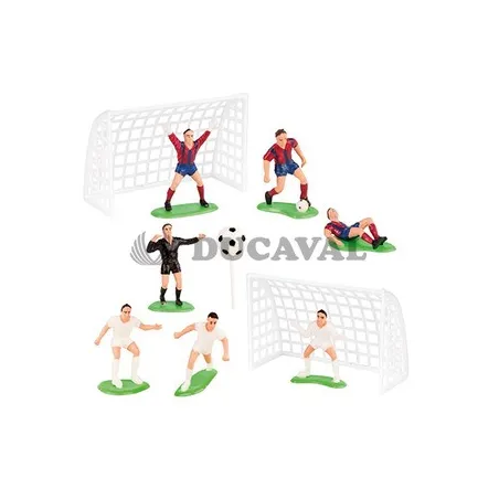 Kit futbolistas con porterías - Disfraces Ducaval