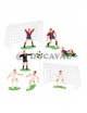 Kit futbolistas con porterías - Disfraces Ducaval