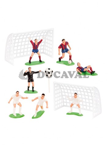 Kit futbolistas con porterías - Disfraces Ducaval
