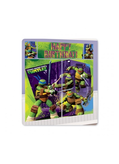 Kit escena pared Tortugas Ninja 5und.