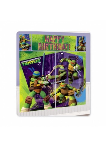 Kit escena pared Tortugas Ninja 5und.
