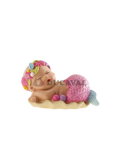 Figura bautizo niña sirenita 10cm - Disfraces Ducaval