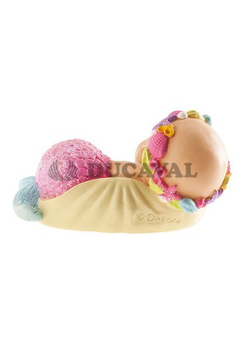 Figura bautizo niña sirenita 10cm - Disfraces Ducaval