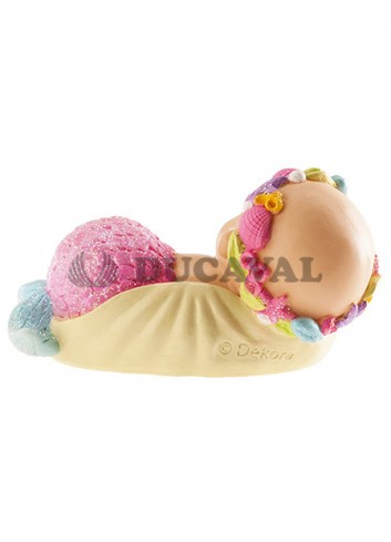Figura bautizo niña sirenita 10cm - Disfraces Ducaval